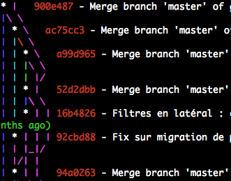 Un graphe dégueulassé par le pull qui merge